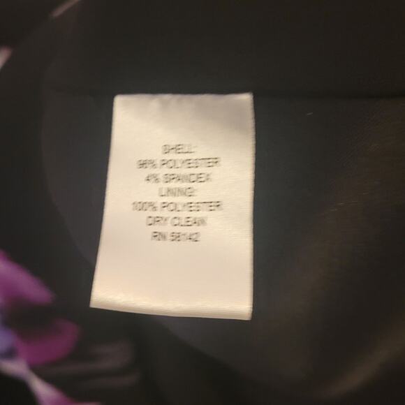 Maggy London Watercolor Floral Fit Flare Dress Romantic Coquette Old Money Sz 6 - Picture 7 of 11